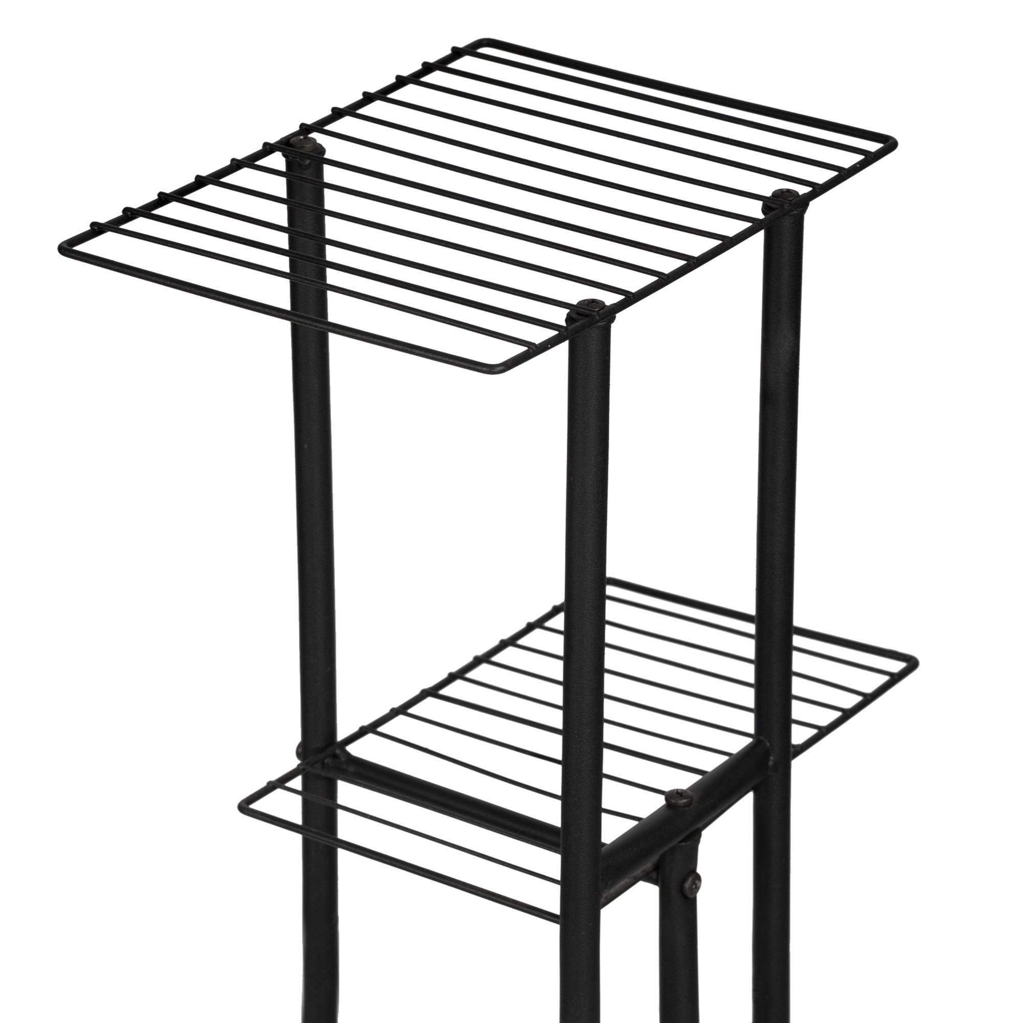 Étagère à plantes Beek à 4 niveaux noir [en.casa] - 5