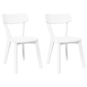 2 Sedie Candy Con Base Legno - Design Moderno, Bianco, Con Cuscino Integrato