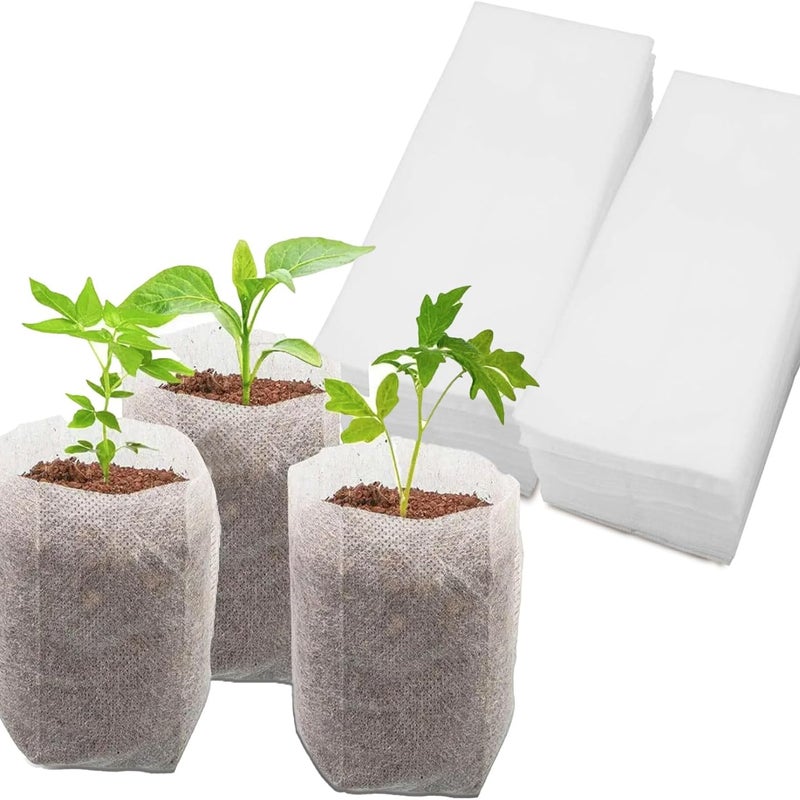 200 szt. 12*15 cm torebek na sadzonki z włókniny, torebek na sadzonki z materiału do pojemników na sadzonki