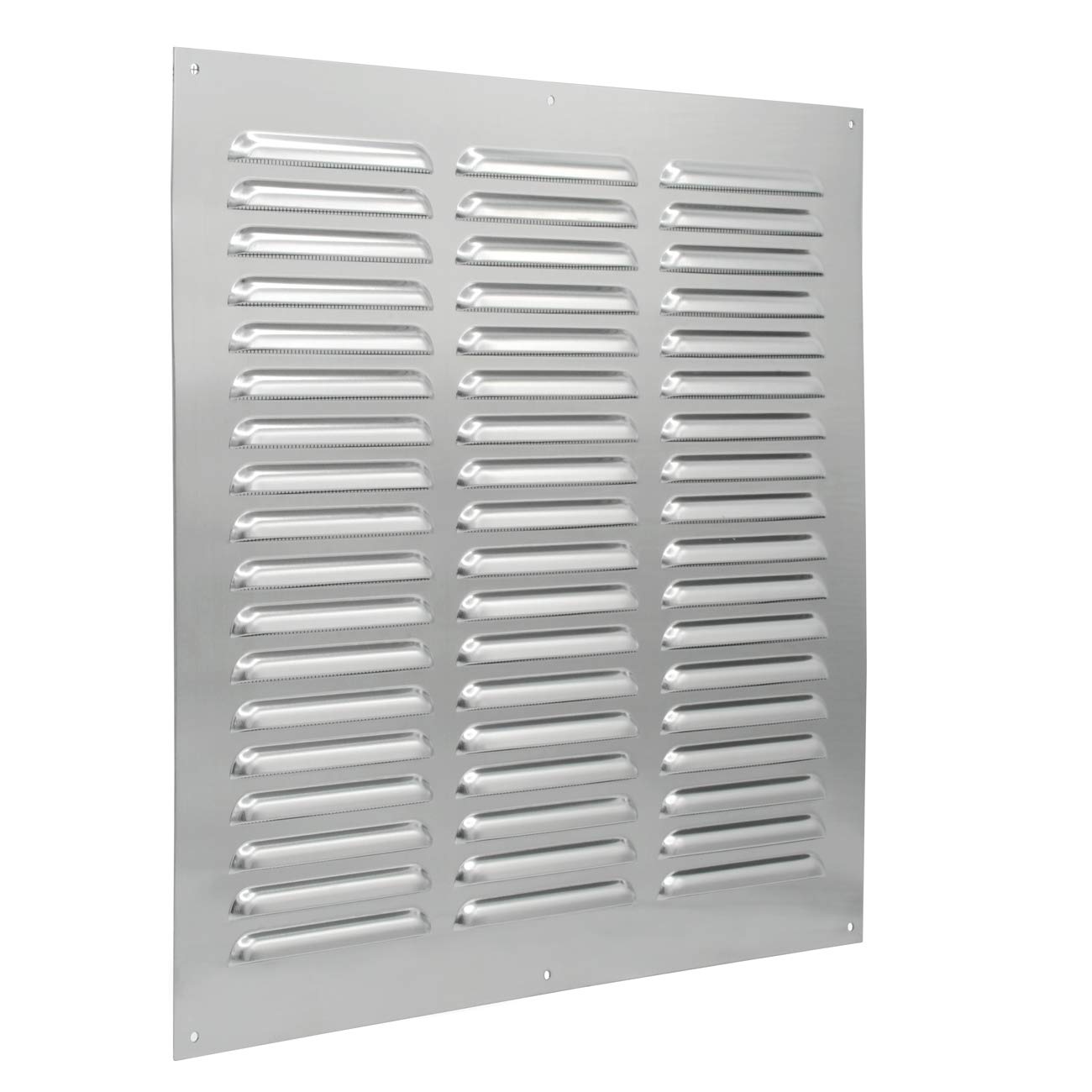 Griglia Di Ventilazione In Metallo Bianco 300x100 Mm, Con Alette Regolabili, Prostko