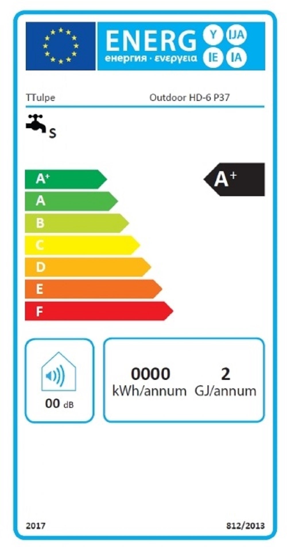 TTulpe Outdoor HD-6 P37 camo chauffe-eau portable instantané, gaz propane, allumage par piles, Bas Nox - 6