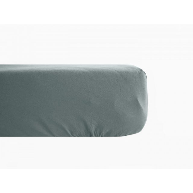 Drap housse percale pur coton peigné longues fibres 80 fils/cm² avec bonnet de 35 cm Vent du sud