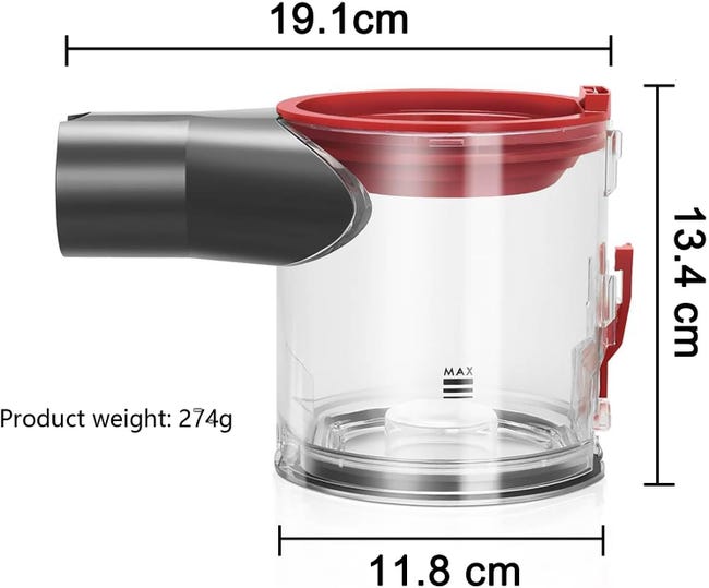 DYSON Corpo Motore Grigio per V8 SV10 (Versione Aggiornata DYSON Corpo Motore Grigio per V8 SV10 (Versione Aggiornata