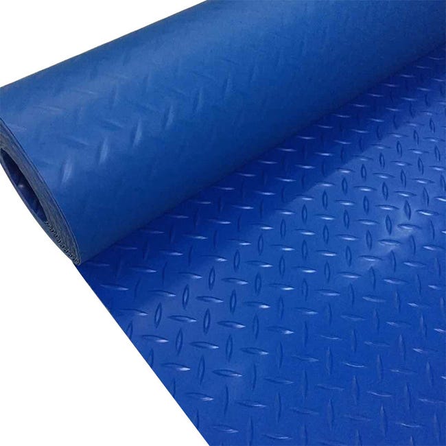 Tapis Antidérapant Pour Échelle De Piscine – Protection Liner 90x40 Cm, Caoutchouc Bleu Épais 1.5-1.6 Mm