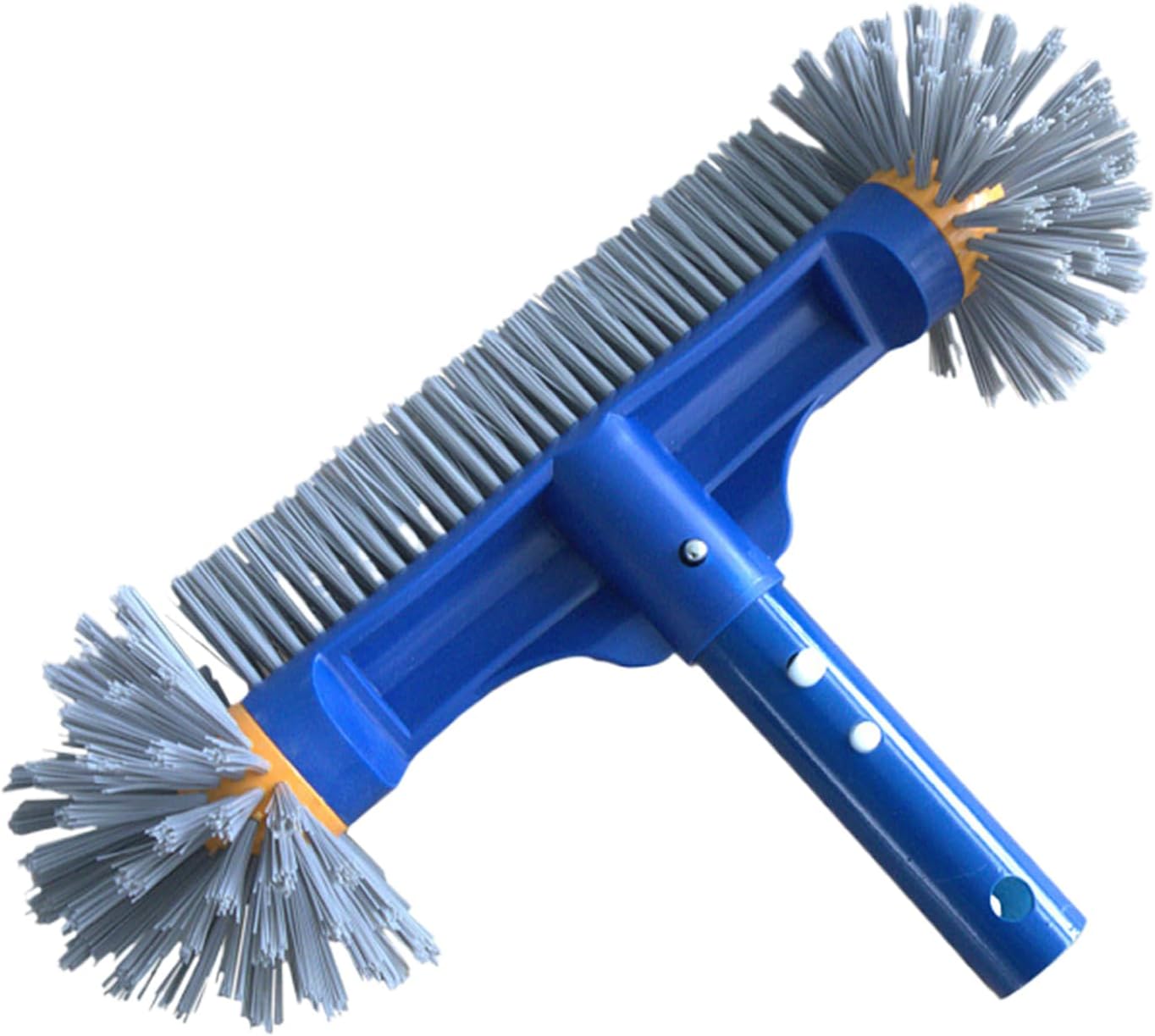 Szczotka do czyszczenia basenów, główka szczotki z zaokrągloną końcówką, ergonomiczna szczotka do wanien, płytek, podłóg, zewnętrznych spa, ścian
