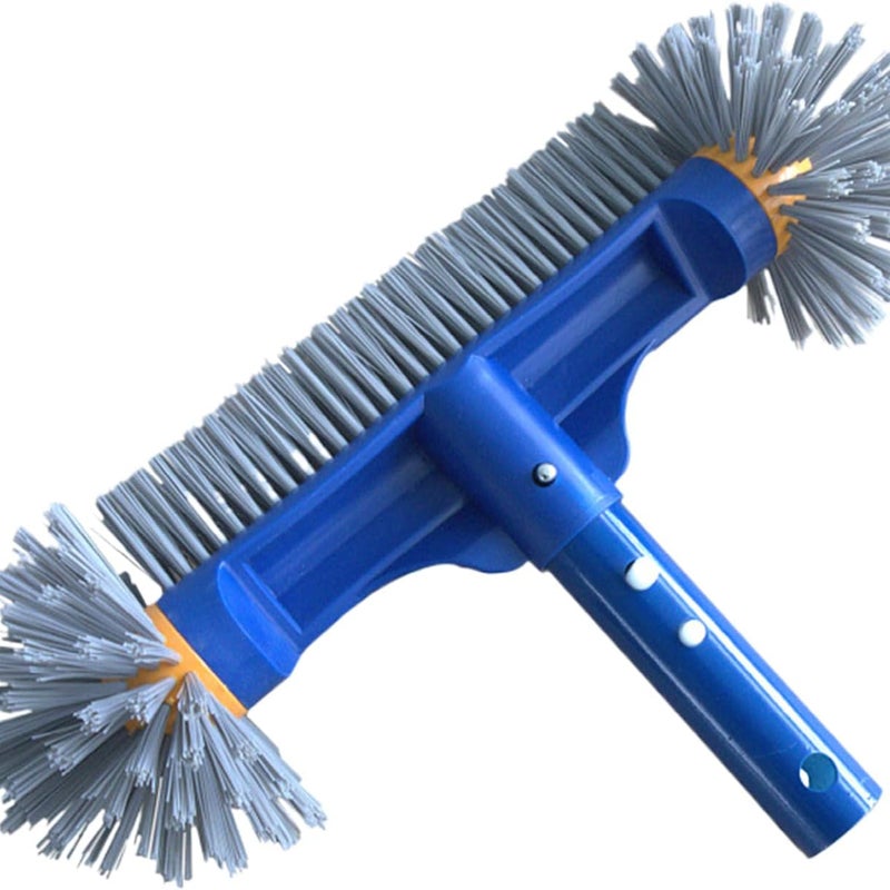 Szczotka do czyszczenia basenów, główka szczotki z zaokrągloną końcówką, ergonomiczna szczotka do wanien, płytek, podłóg, zewnętrznych spa, ścian