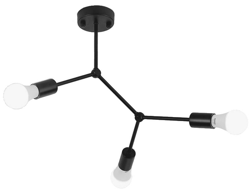 Lampa Sufitowa Kryształowa Toolight App736-3C Czarny
