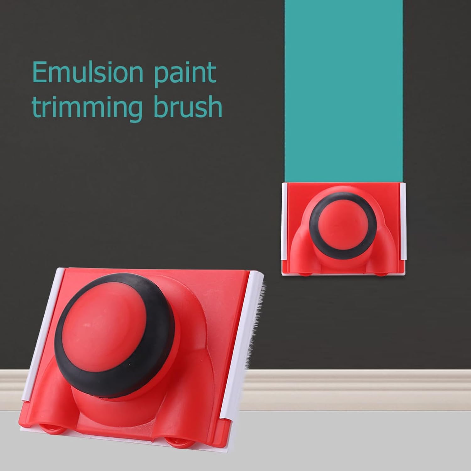 Outil De Peinture des Bords Pinceau Tampon De Retouche - Bac À Peinture, Peintre d'angle, Outil De Bordure De Peinture pour Murs, Murs Et Plafonds - 4