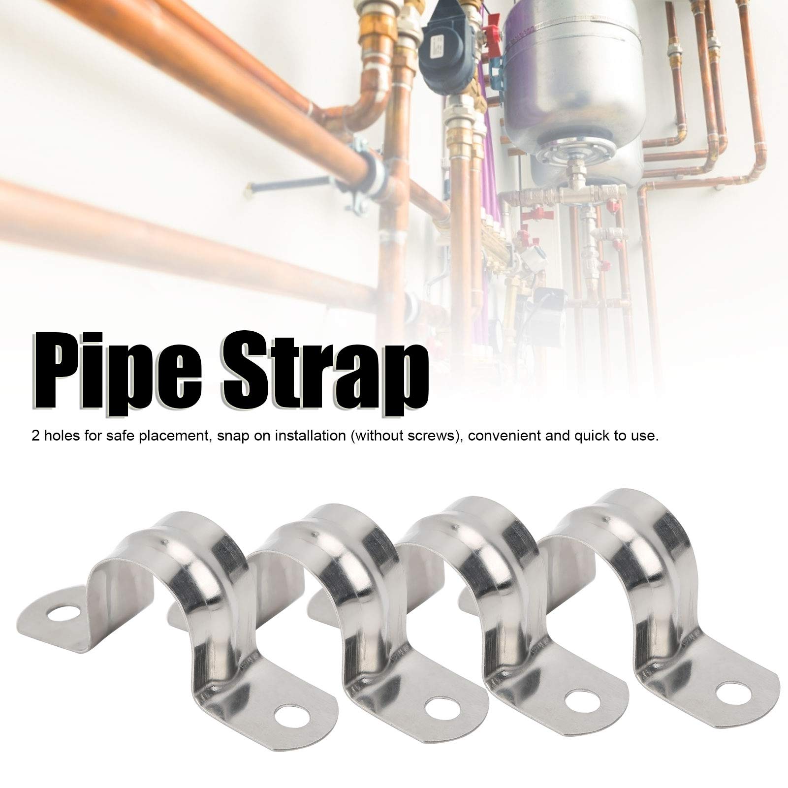 Yibuy Lot Boulons Carrés Forme U Acier Inoxydable Tube Fixe M8 X 75 120