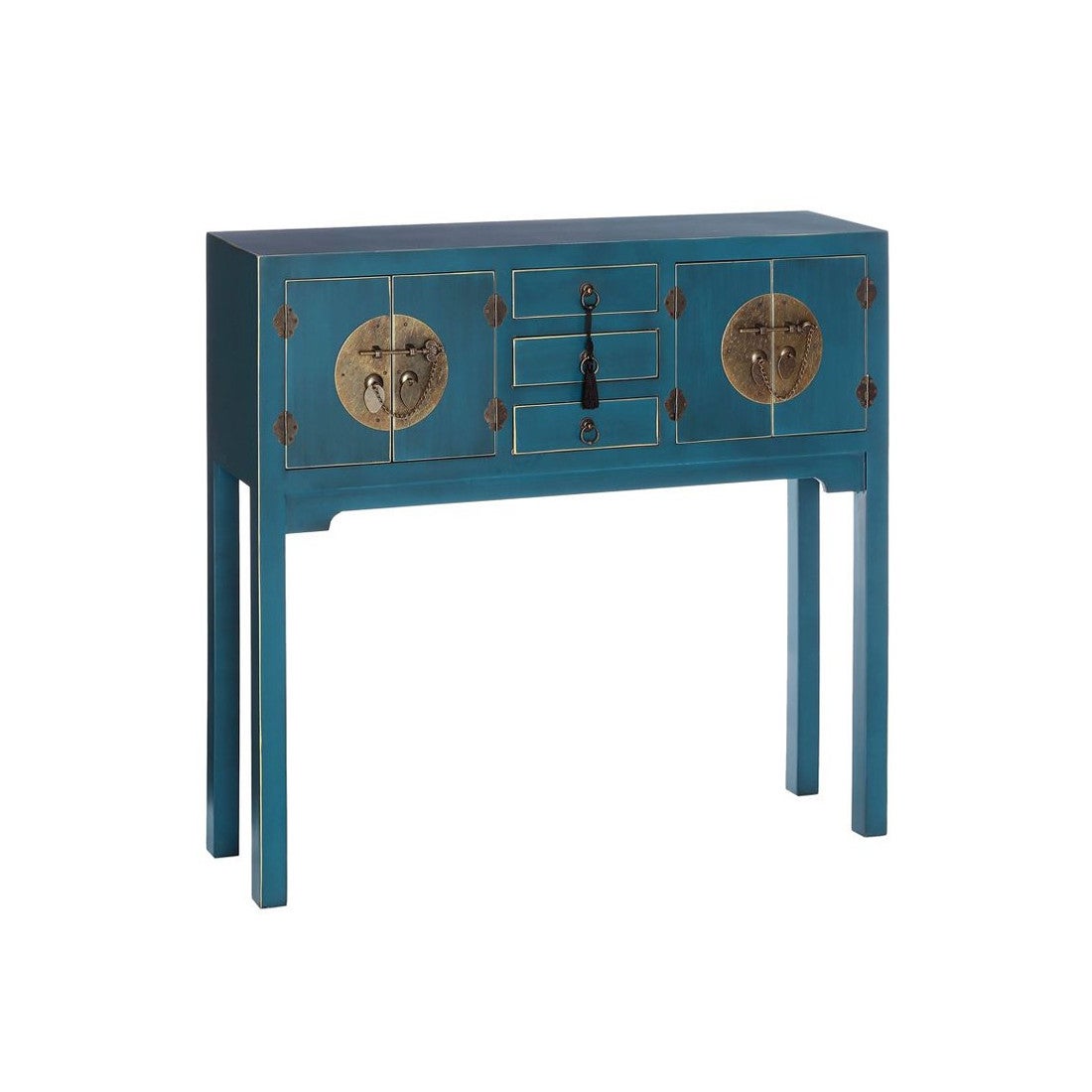 Acheter votre console couleur argent avec 2 tiroirs chez