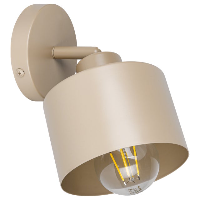 Kinkiet ścienny E27 LED Elza lampa wewnętrzna IP20 ruchomy beżowy MasterLED