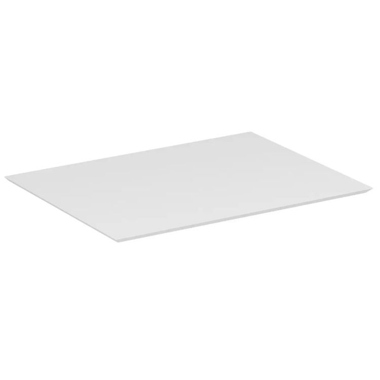 Blat łazienkowy kompaktowy 60 cm biały z fazą 45°