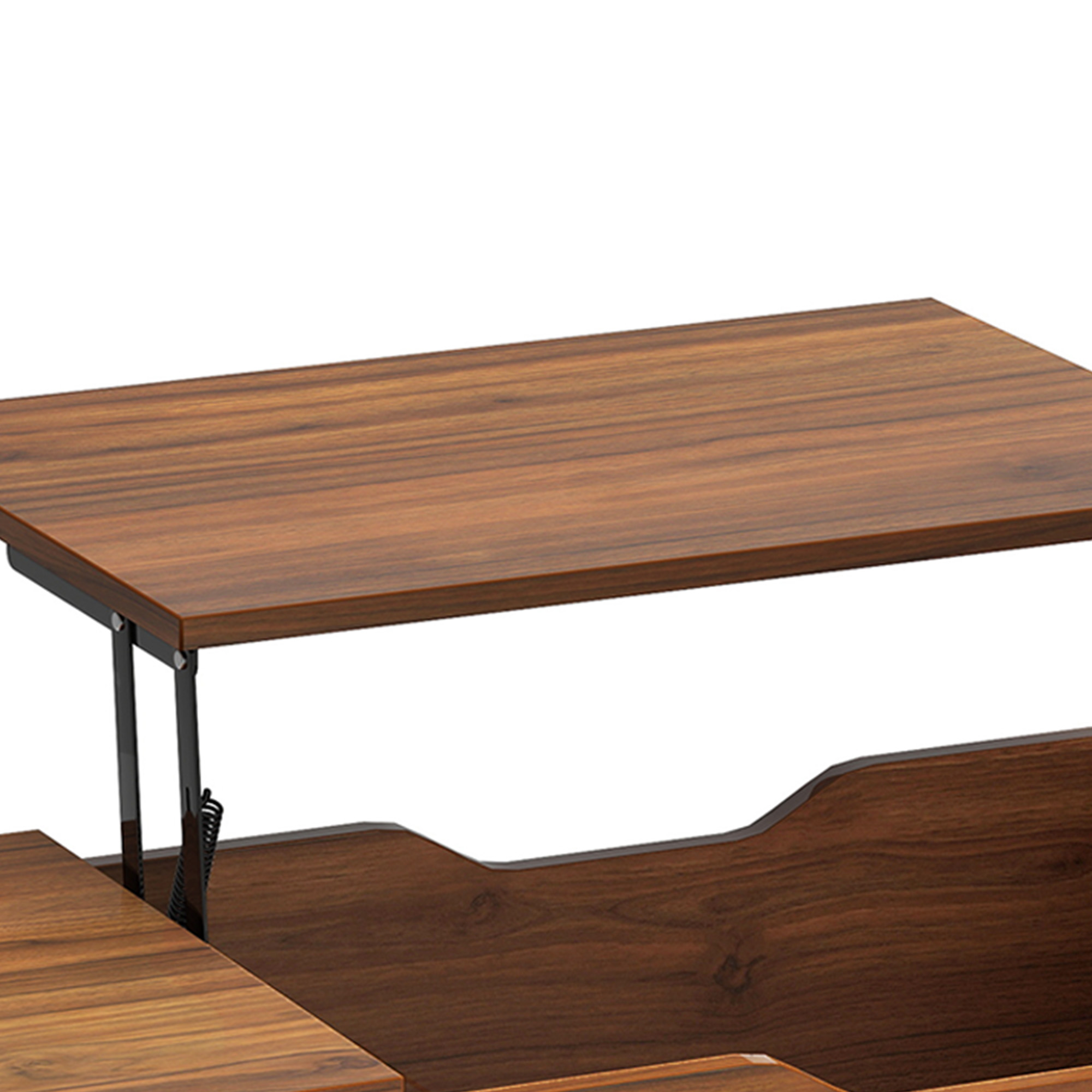 Balconera Table basse Plateau Relevable - 80 x 40 x 61,5 cm- Noyer - 10