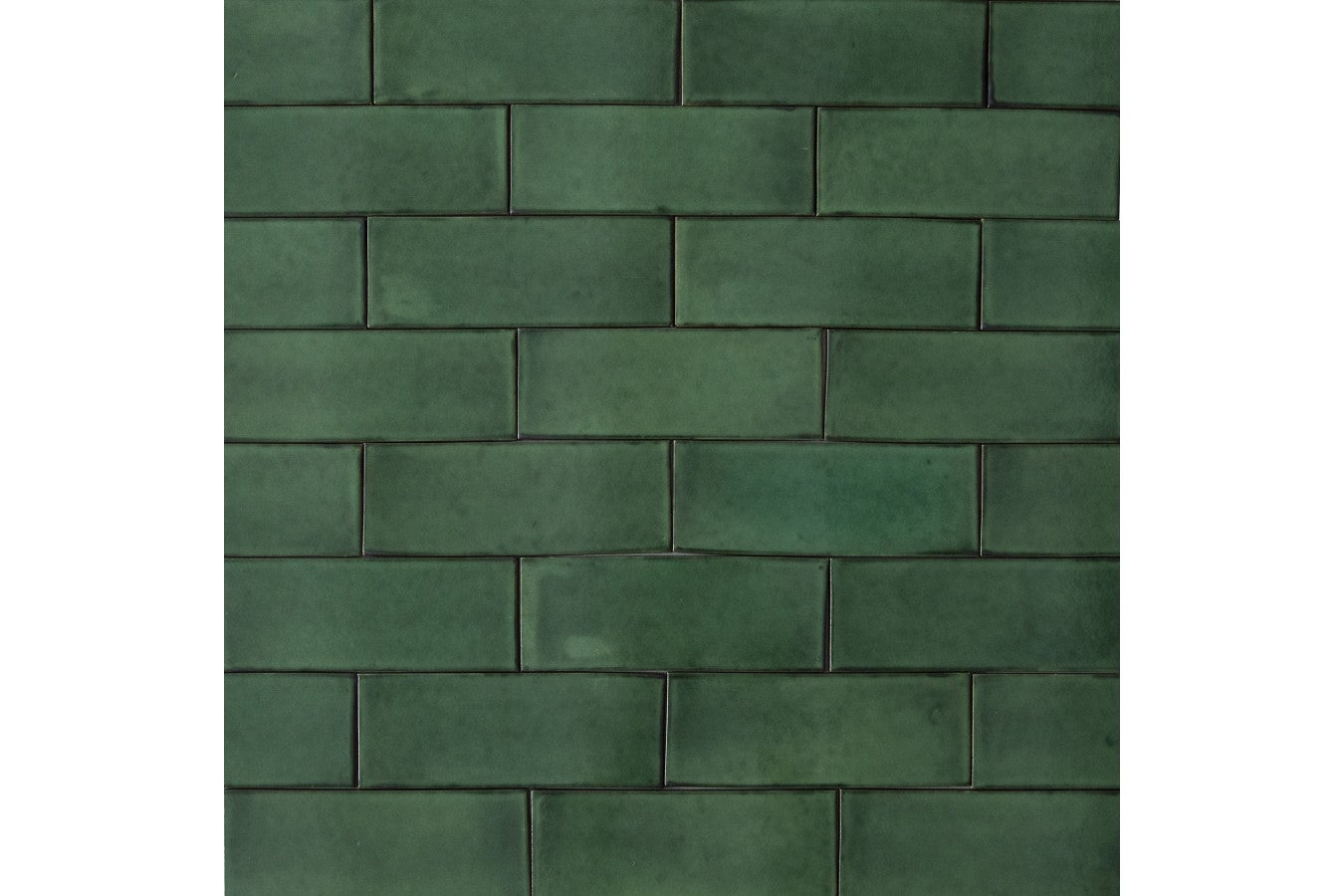 Azulejos cerámicos verde esmeralda 7x20 cm verde deslavado – baldosas de cerámica artesanales estilo talavera | revestimiento pared cocina baño salón