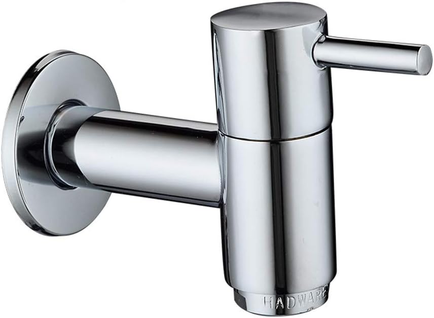 Kran ścienny mosiężny do umywalki, do łazienki, do pralki, do użytku zewnętrznego, wykończenie chromowane