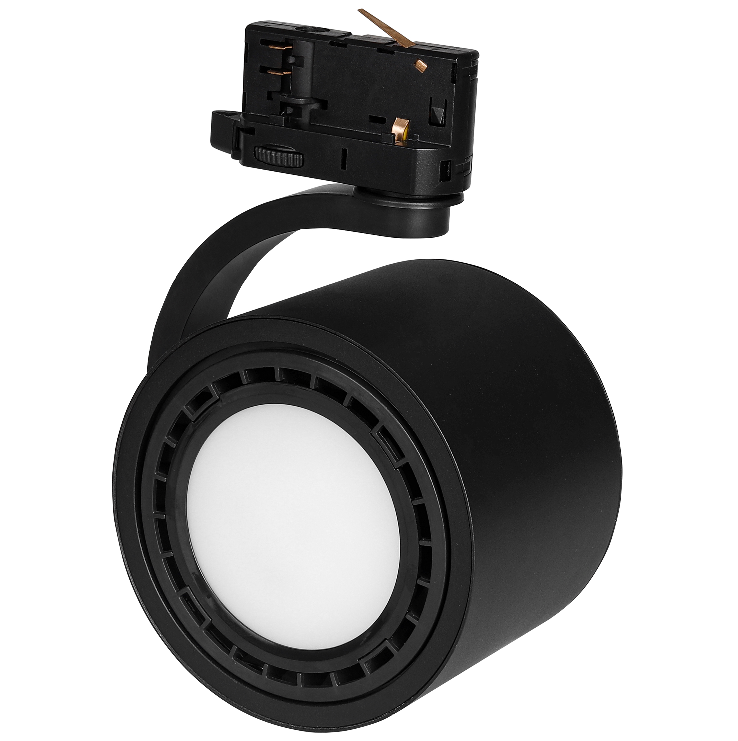 Reflektor szynowy AR111 GU10 3-fazowy Robio IP20 fi 120mm oprawa na szynę regulowany czarny MasterLED