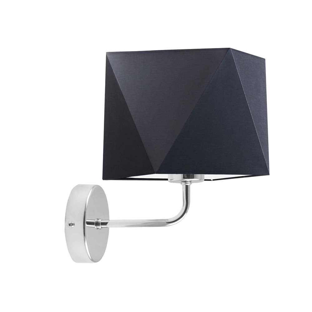 Kinkiet lampa ścienna lampa na ścianę z abażurem diament BURNE