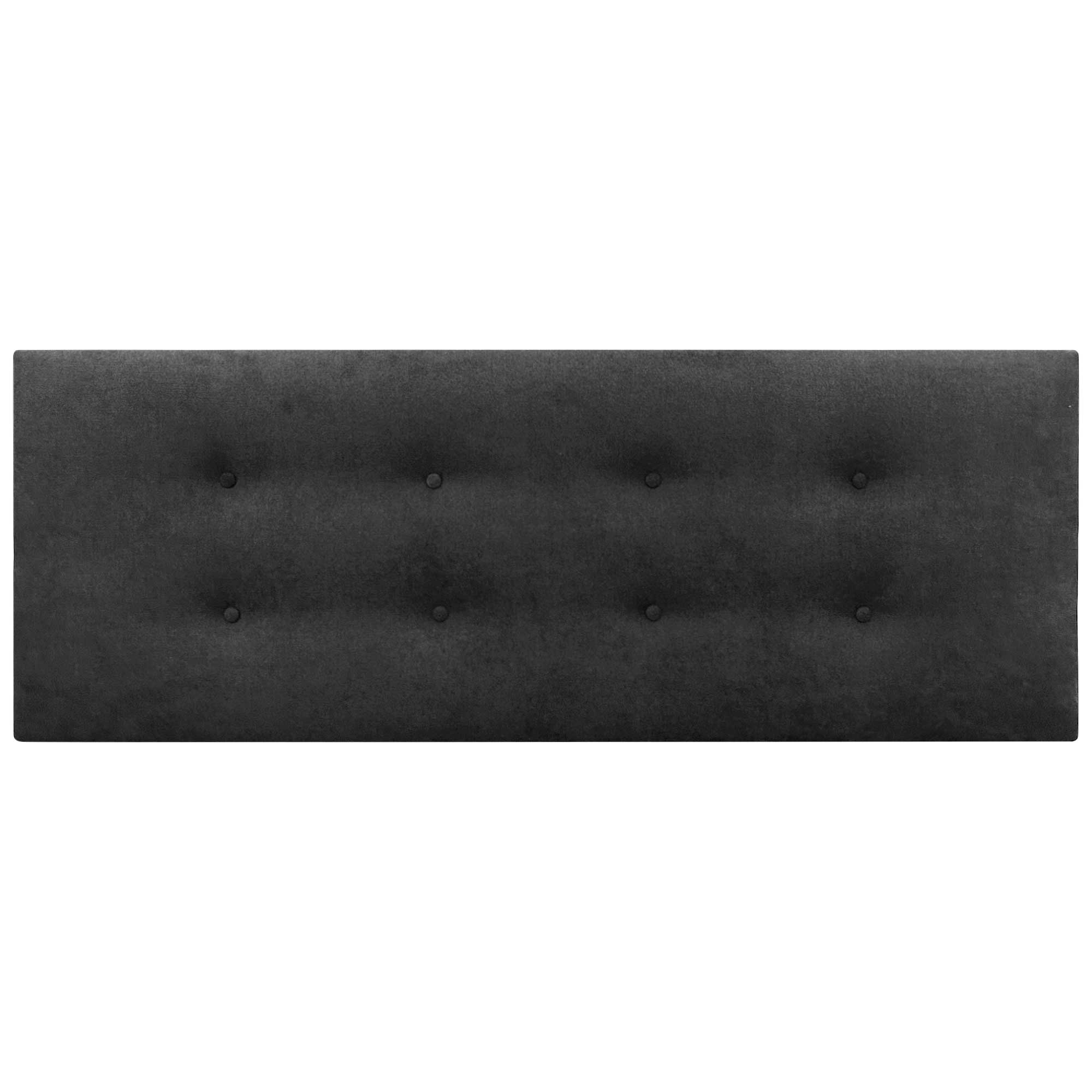 DHOME Cabecero de Tela AQUALINE Pro con 2 hileras de Botones Cabezal tapizado Cama Lujo (Negro, 135cm) - 3