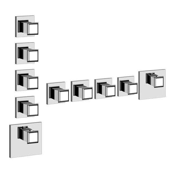 Gessi Eleganza Set de couleur Vanne darrêt encastrée pour thermostat