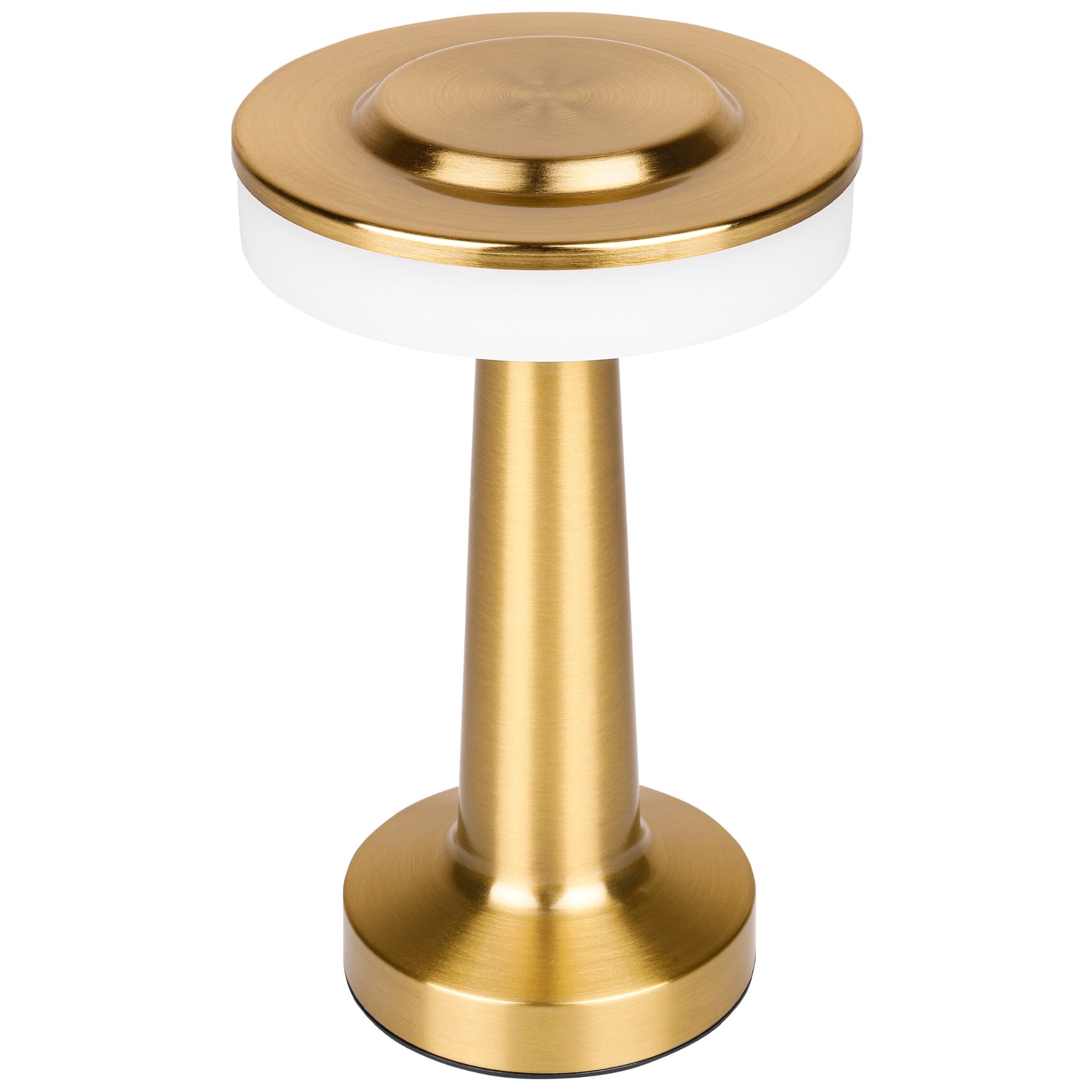 Lampka stołowa biurkowa LED Zulu 1.1W 2800-6000K 3CCT akumulatorowa stylowa stojąca złota MasterLED