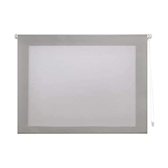 Blindecor | estor enrollable translúcido liso easyfix sin herramientas - medidas estor: 87x180 - medidas tela estor: 84x175 - estor gris plata