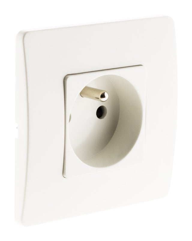 Prise 2P+T 16A - Blanc - Zenitech