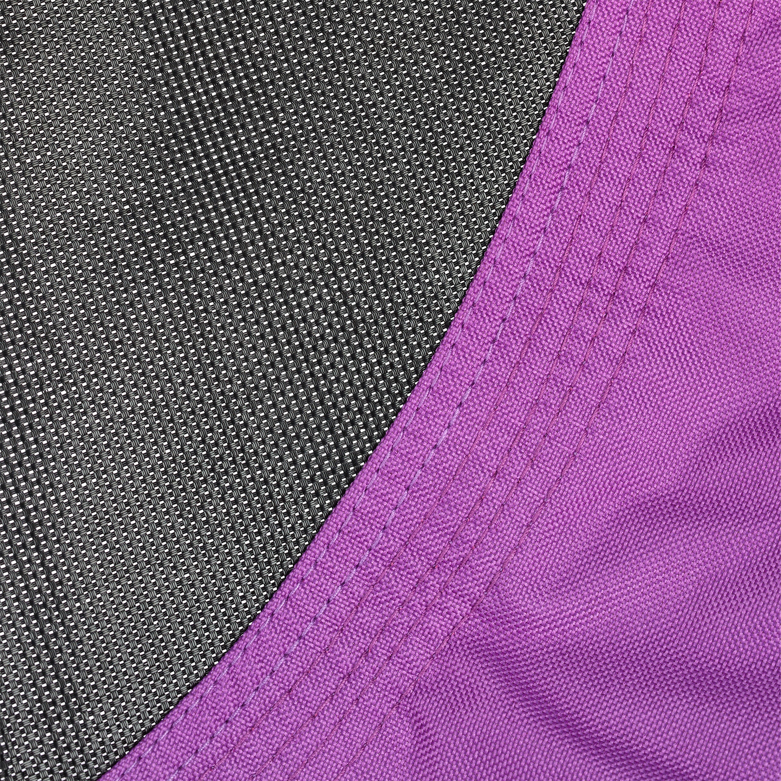 Balançoire nid d'oiseau rond 110 cm à suspendre enfant adulte jardin extérieur Ø 110 cm, 100 kg, violet, Relaxdays - 6