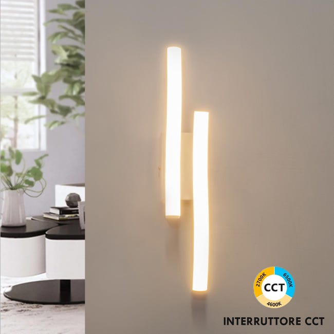 Applique Lampada Da Parete Per Muro A Led 10w Moderna Doppia Luce Per Interno 84435322 - Foto 6