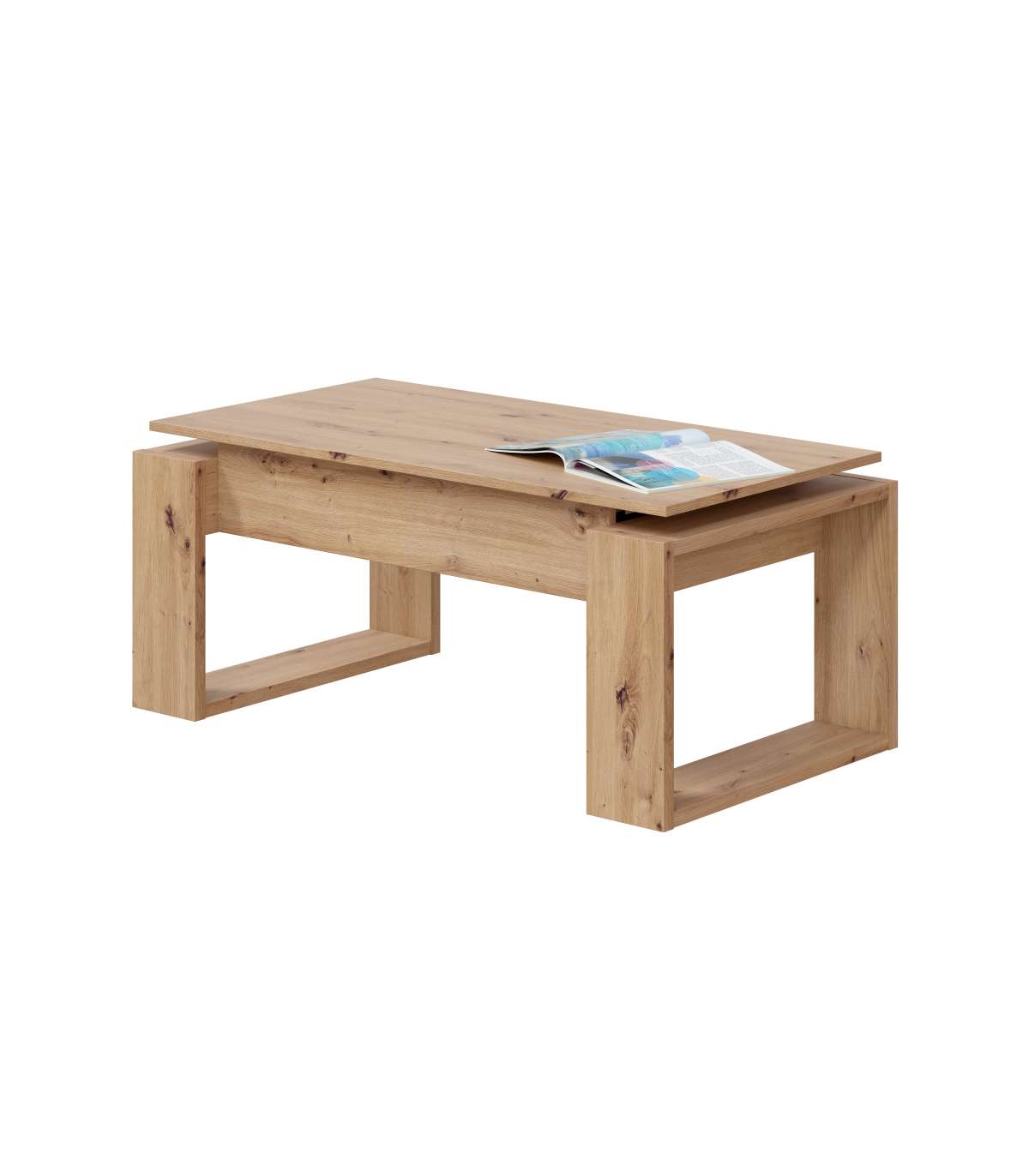 Frs Mesa Centro Elevable Con Almacenamiento Práctico Y Moderno Claras/Clara , Leroy Merlin