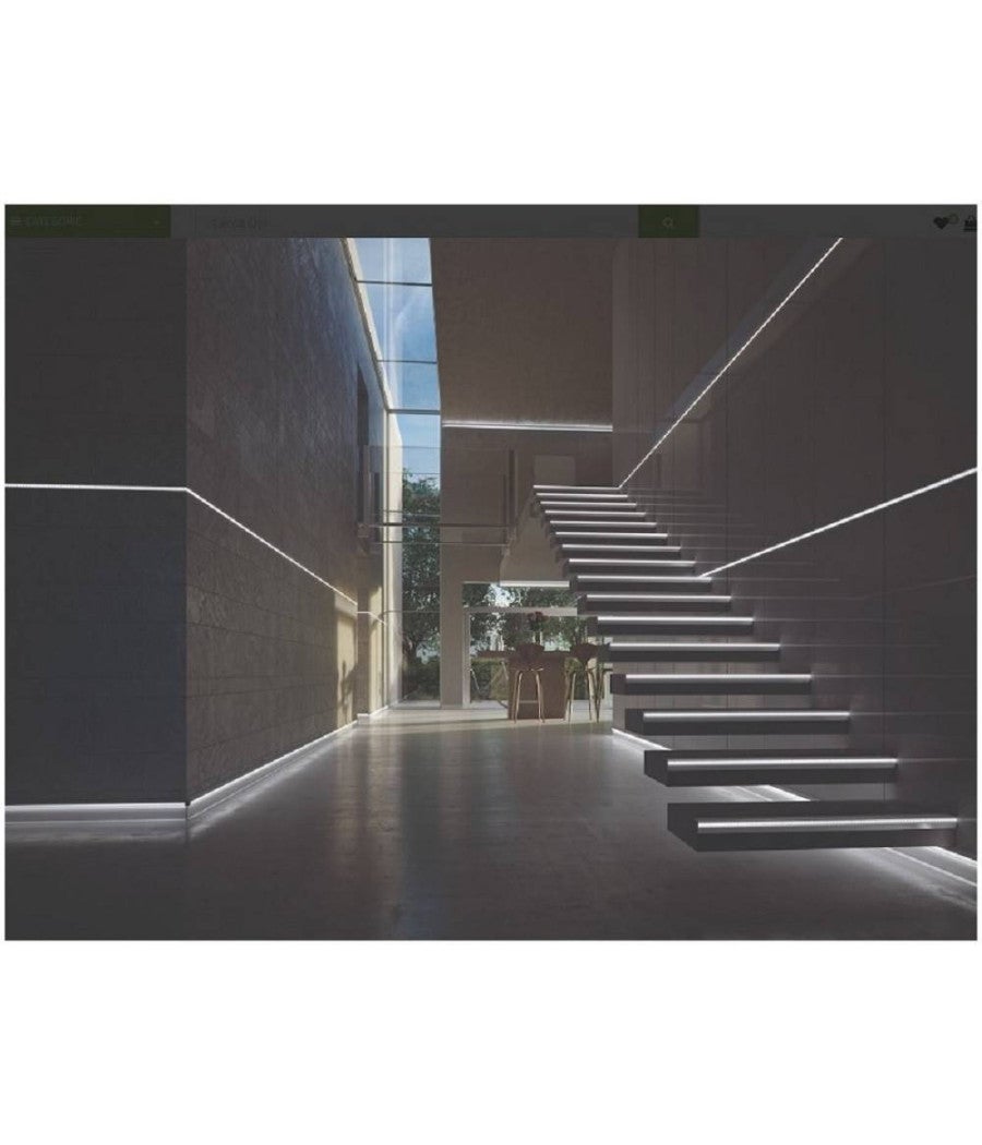 Trade Shop - Profilo Ad Incasso Per Cartongesso Alluminio 2 Mt Con Copertura Opaca Al-18 - - 2