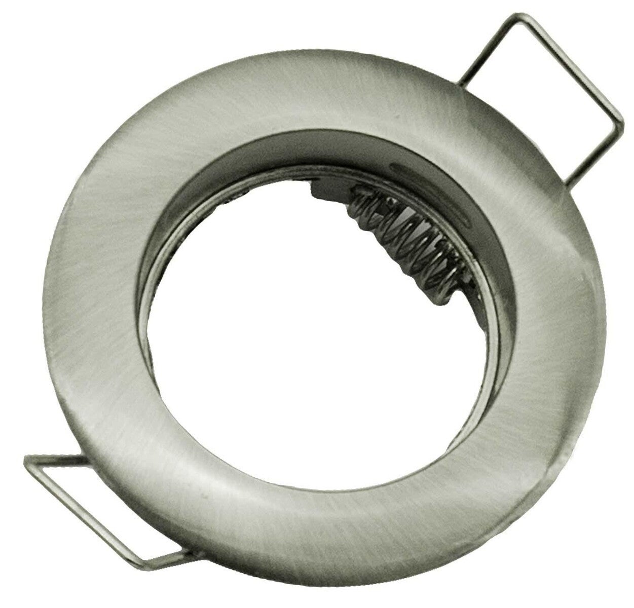 Oprawa sufitowa wpuszczana oczko srebrny satyna 1xGU10x50W okrągła IP20 wym: 2,1 x 5,1 x 5,1 cm aluminium IdeaLED