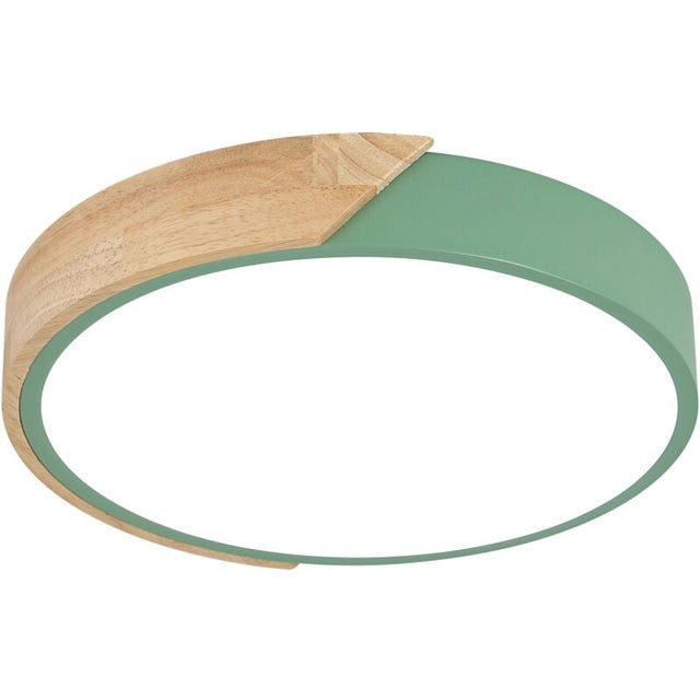 Plafonnier rond monochrome, luminaire créatif de style nordique, 5 cm
