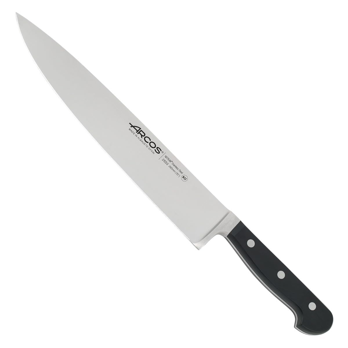 Arcos Cuchillo Cocinero Clásica 255300 De Acero Nitrum, Con Mango De Polioximetileno Y Hoja De 26 Cm En Estuche - Imagen 3