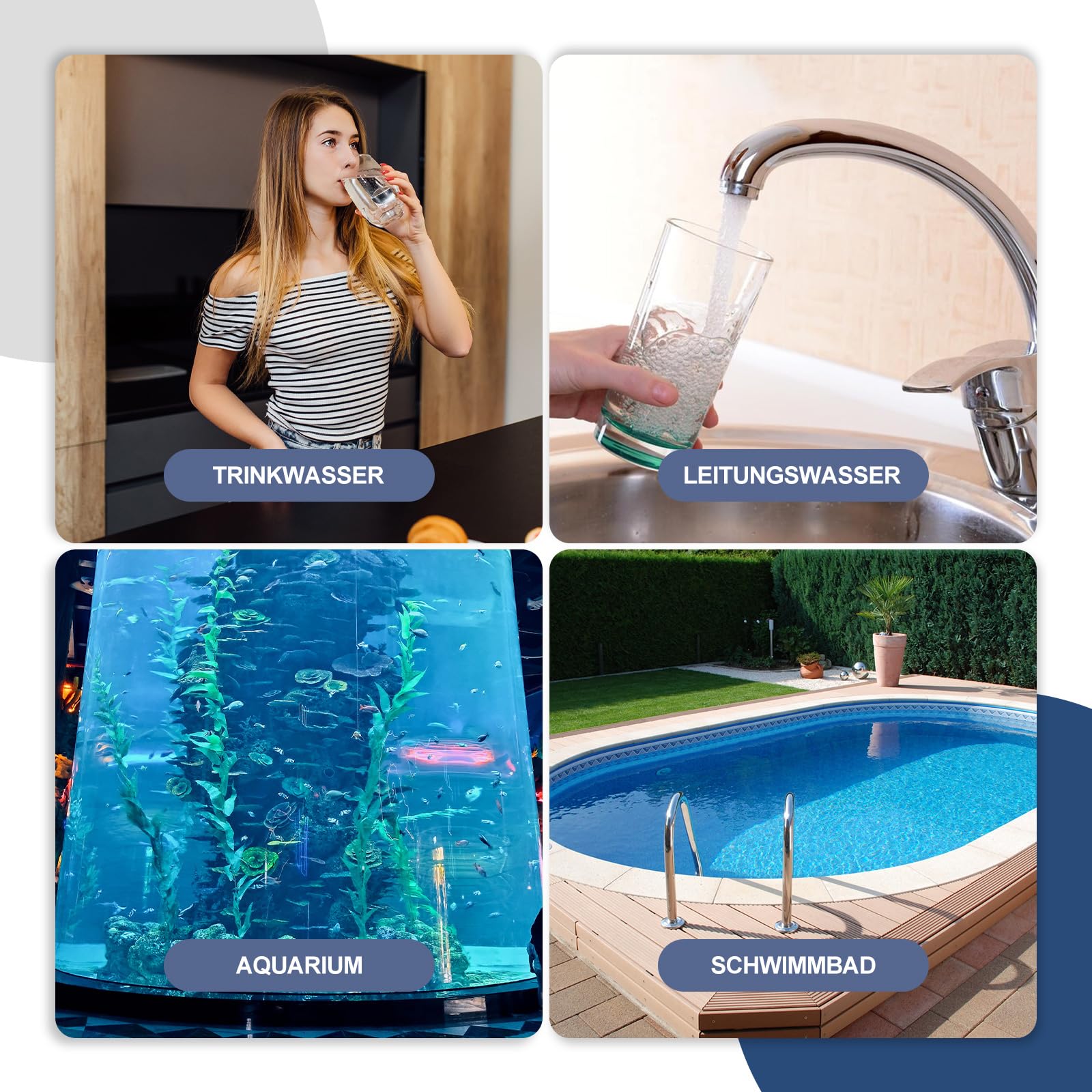 Misuratore di pH portatile, ad alta precisione, con retroilluminazione, penna per test del pH, tester della qualità dell'acqua della piscina - 5