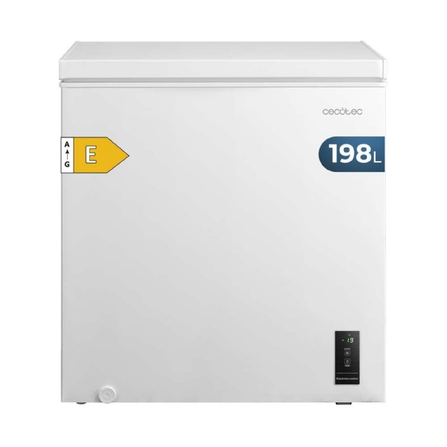 Cecotec Congelador Horizontal 198L Bolero Coolmarket Chest 198P White E. Cesta Con Asas, Control Electrónico Led , Leroy Merlin