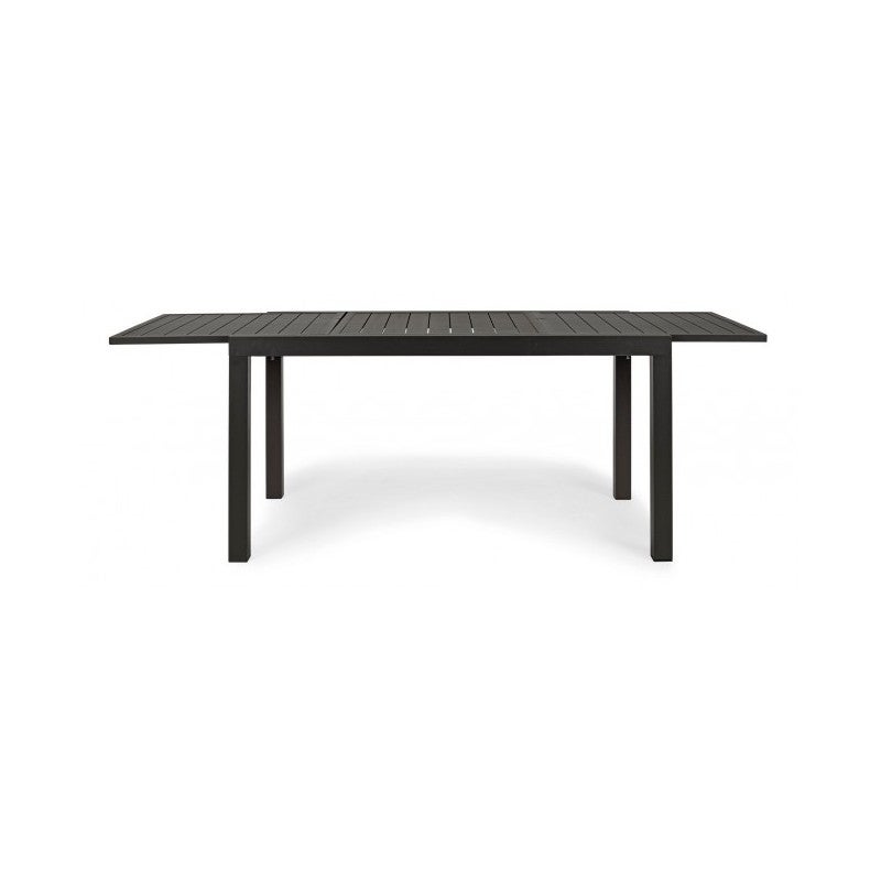 Table de jardin extensible 140/210 cm en aluminium anthracite - LOUNA - 3