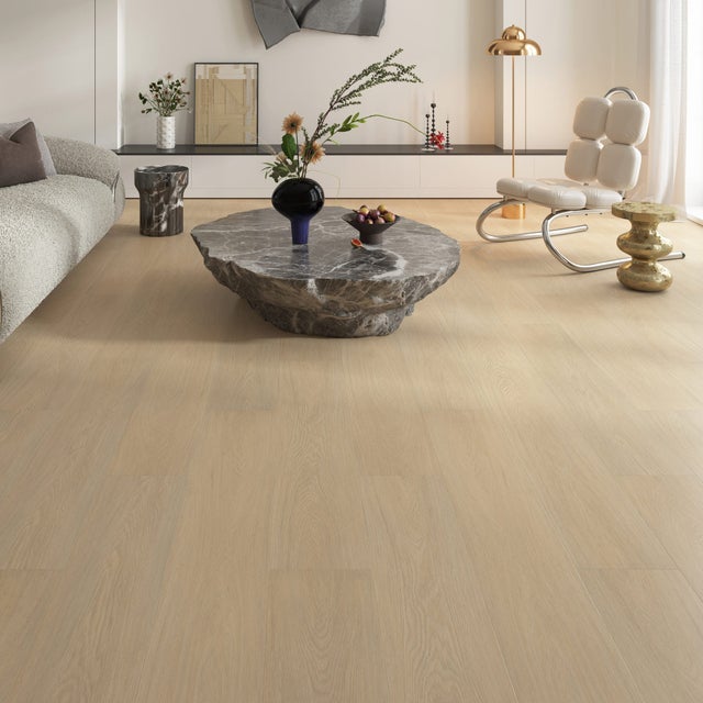 FLOOREVER - Lame PVC clipsable intenso extreme - Sous-couche intégrée - 55 Clic Plus - Épaisseur 6,5 mm - Chêne Chantilly Amande