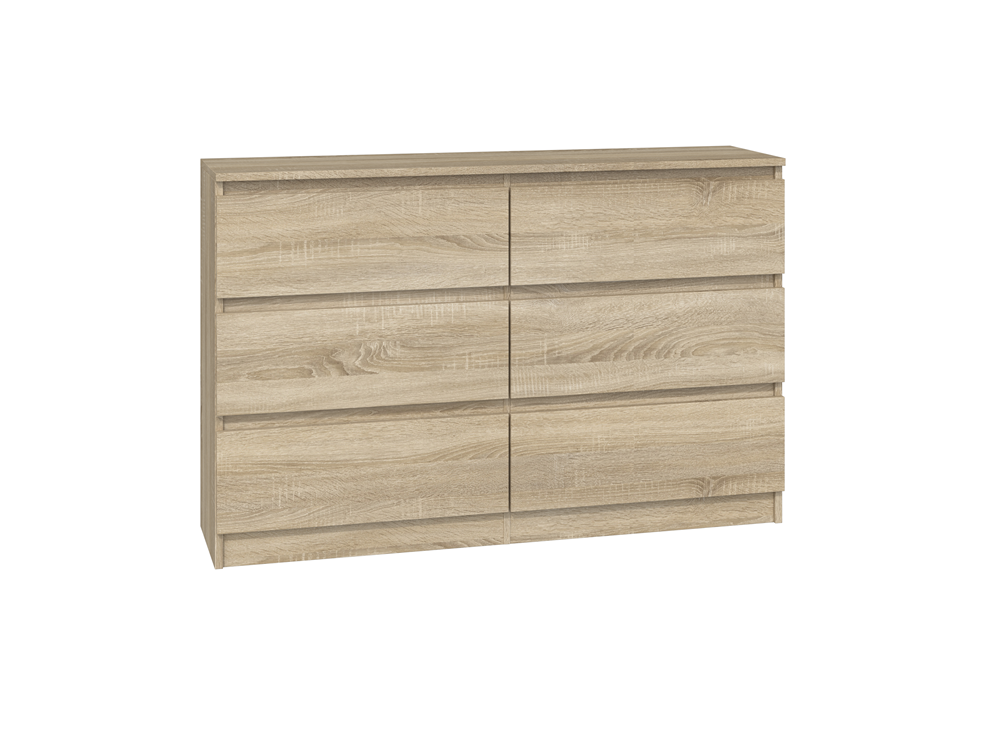 Komoda Topeshop Malwa M6 120 - Dąb Sonoma 30x120x75 cm