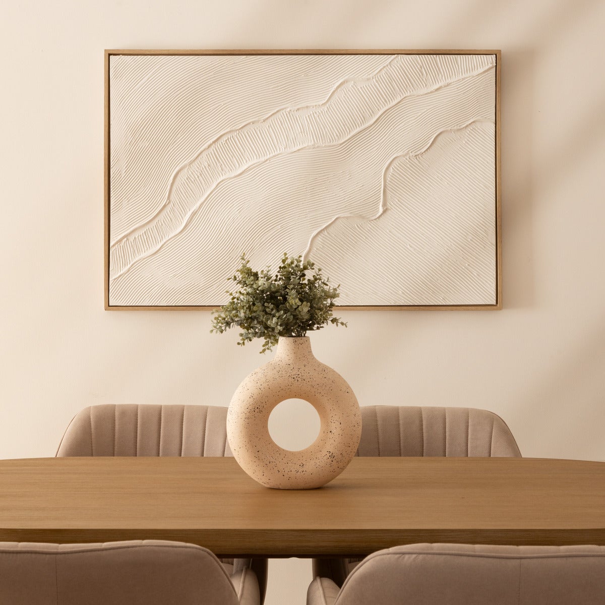 Déco mural 3D Kohana blanc 116x75cm - Atmosphera créateur d'intérieur - 2