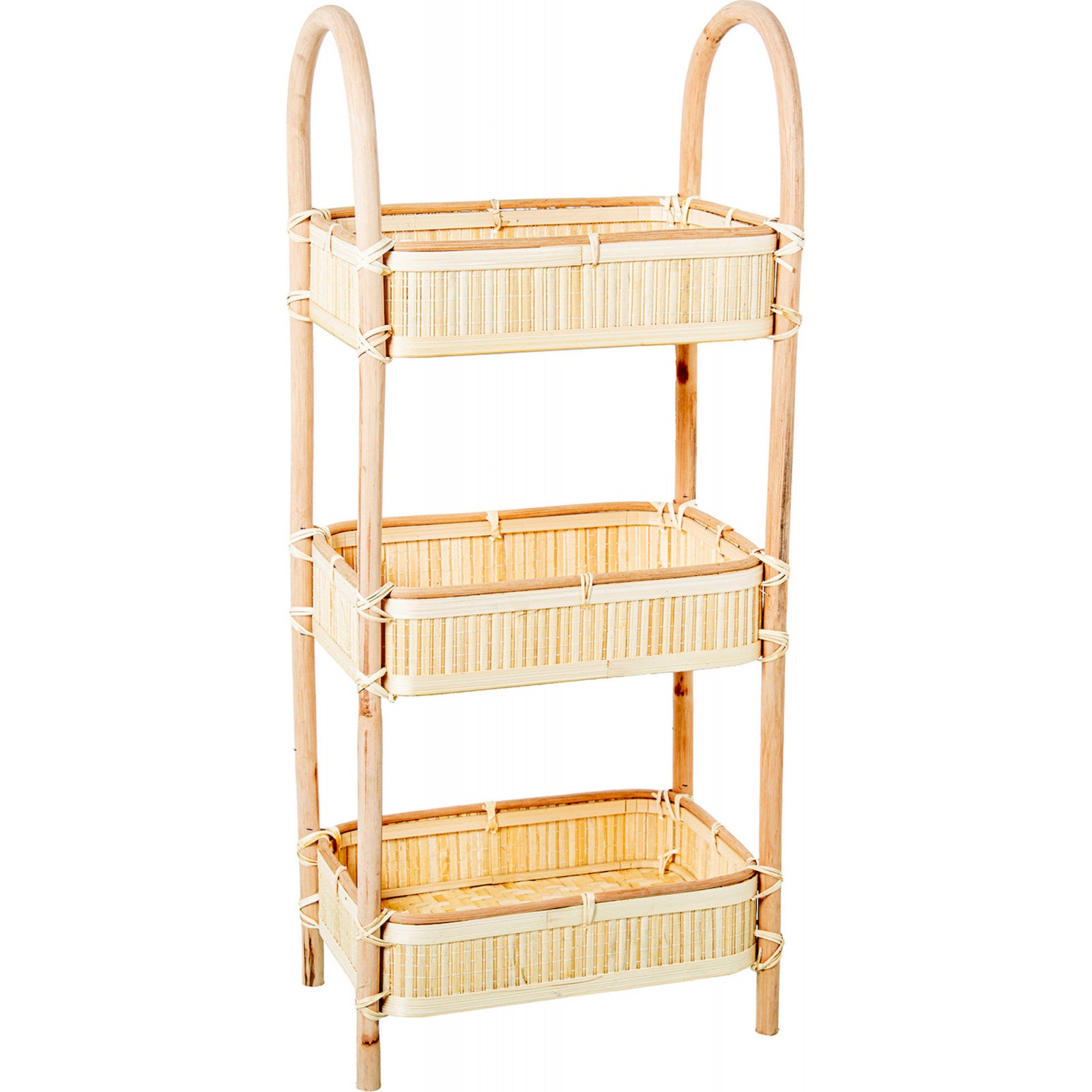 Etag re bambou avec paniers pour un int rieur organis 34 x 23 x 80 cm