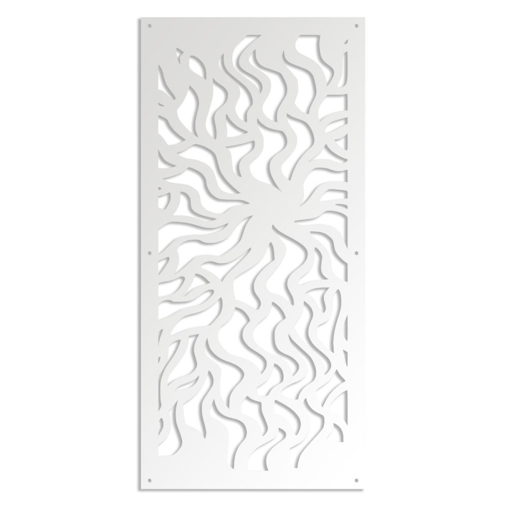 SPLASH - Panel perforowany z PVC - Osłona przeciwsłoneczna - Rozmiar 47x94 cm - Grubość 1 cm - Kolor BIAŁY