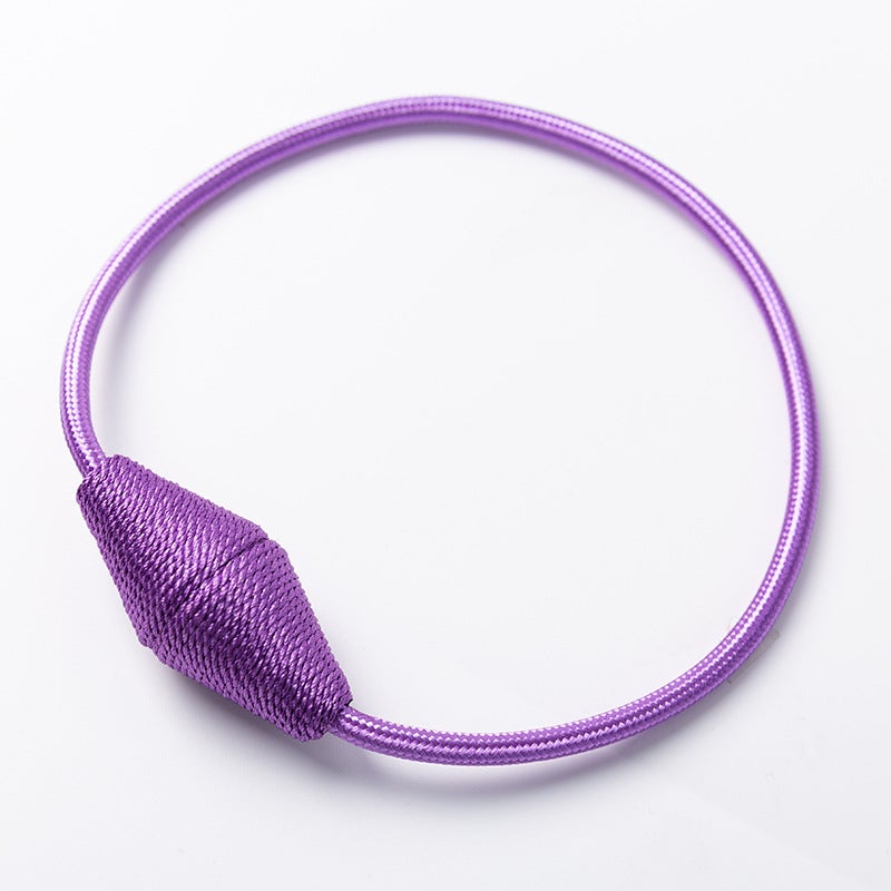 Magnetyczne opaski do zasłon z większym magnesem, 4 sztuki, 40 cm, podtrzymujące zasłony (jasnofioletowy)