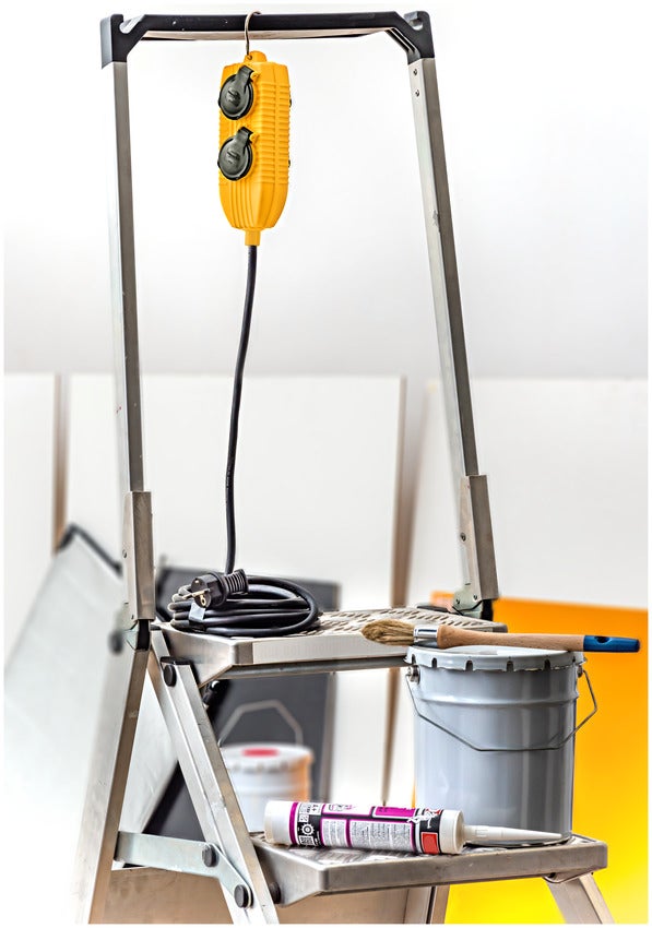 Brennenstuhl Rallonge 10m de cable avec bloc 4 prises a clapet IP44 - Fabrication Francaise - 3