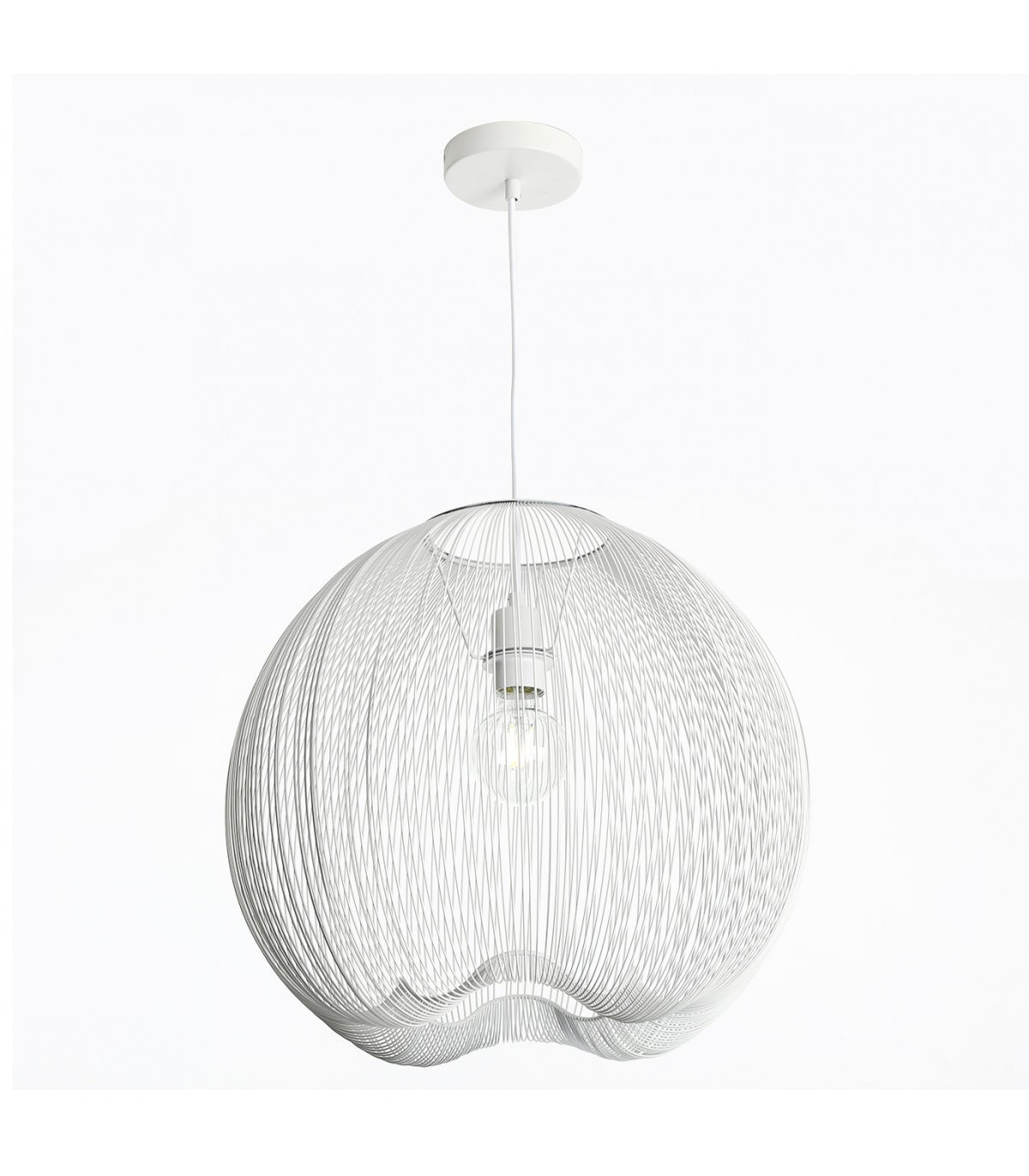 Lussiol 250450 Sospensioni per illuminazione da interno, Metallo, Bianco - 3