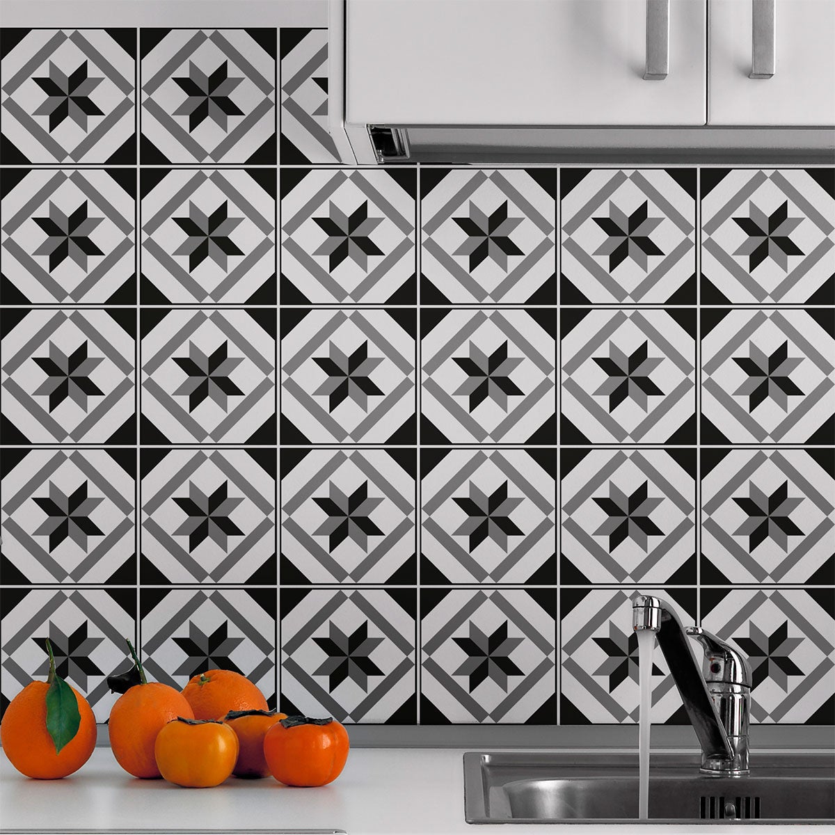 30 vinilo baldosas azulejos lucida - adhesivo de pared - revestimiento sticker mural decorativo - 30stickers10x10cm