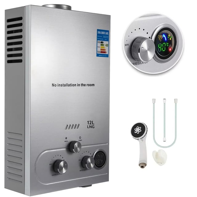 Chauffe-eau instantané au gaz GPL 12 L, chauffe-eau instantané au gaz propane, électroménager, chauffages extérieurs