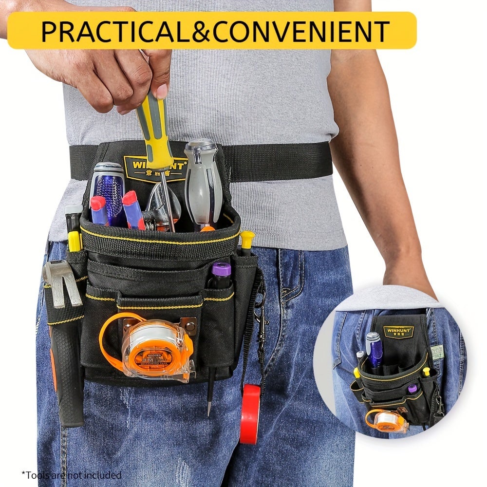Bolsa para ferramentas com cinto, bolsa para ferramentas de eletricista e carpinteiro, bolsa para ferramentas de jardim, - 5