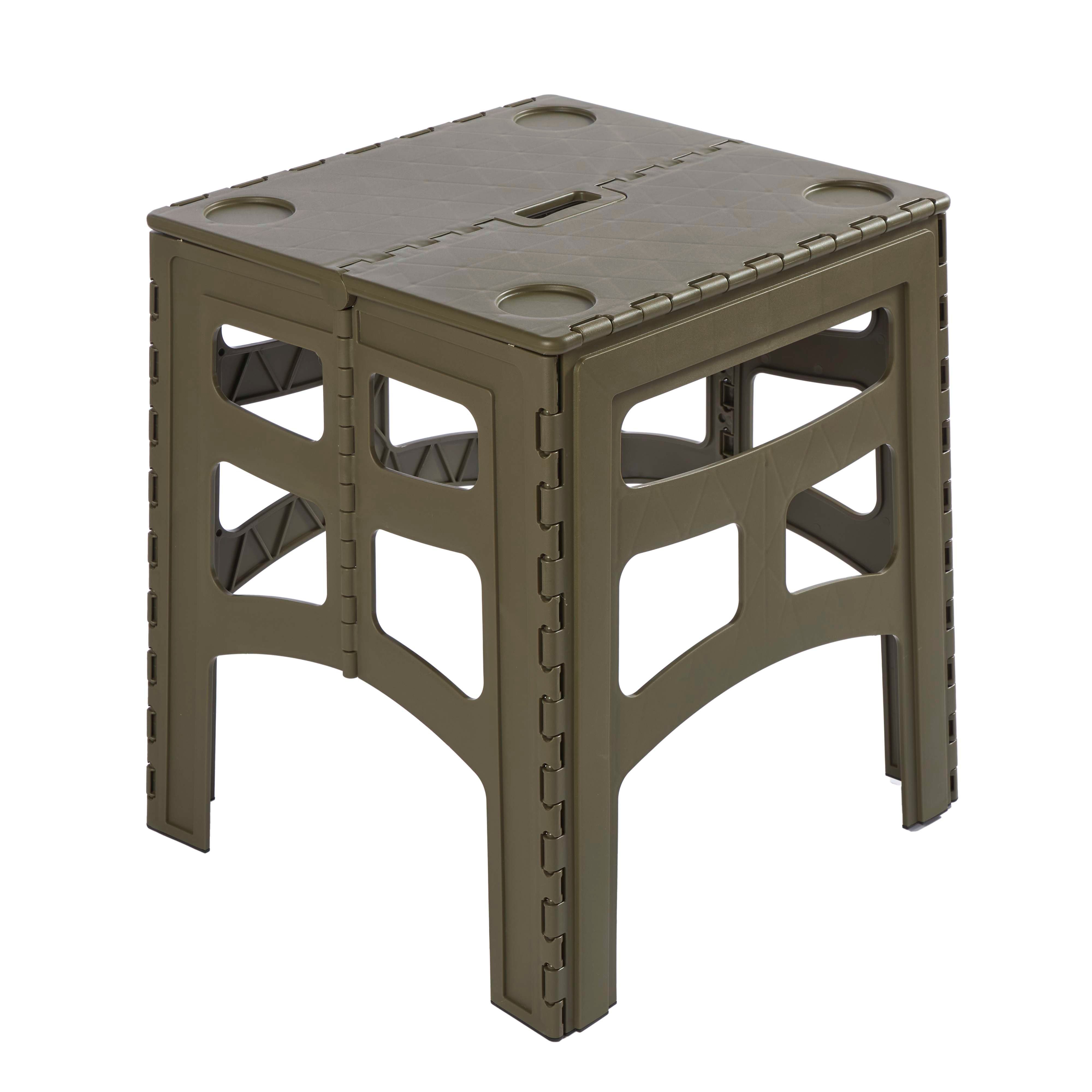 Składany stolik turystyczny M Keeeper Timo 46,5x44,5x55 cm Olive 1 szt.