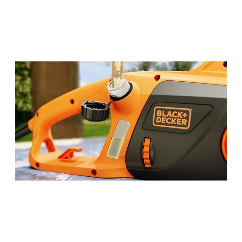 Tronçonneuse Filaire - BLACK+DECKER - BECS1835-QS - 1800 W - 35 cm - Tendeur de chaîne sans outil - 5