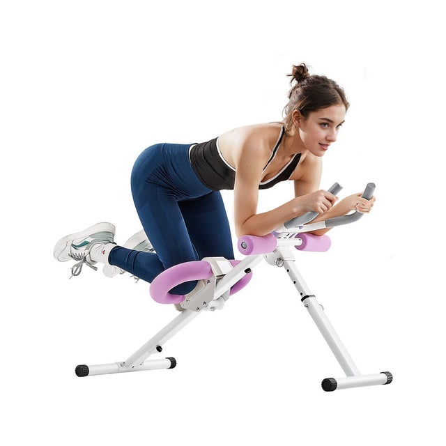 Aparelho abdominal máquina abdominais dobrável treino casa 150kg TEKMAQUINAS